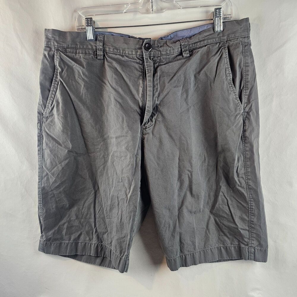 J Crew Club Shorts Mens 36 Gray Chino 10" Inseam Cotton Casual Preppy Normcore